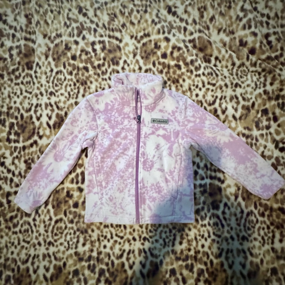 Columbia Light Purple and White Fleece Jacket